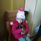 Pufa a fost adoptată de o familie super!